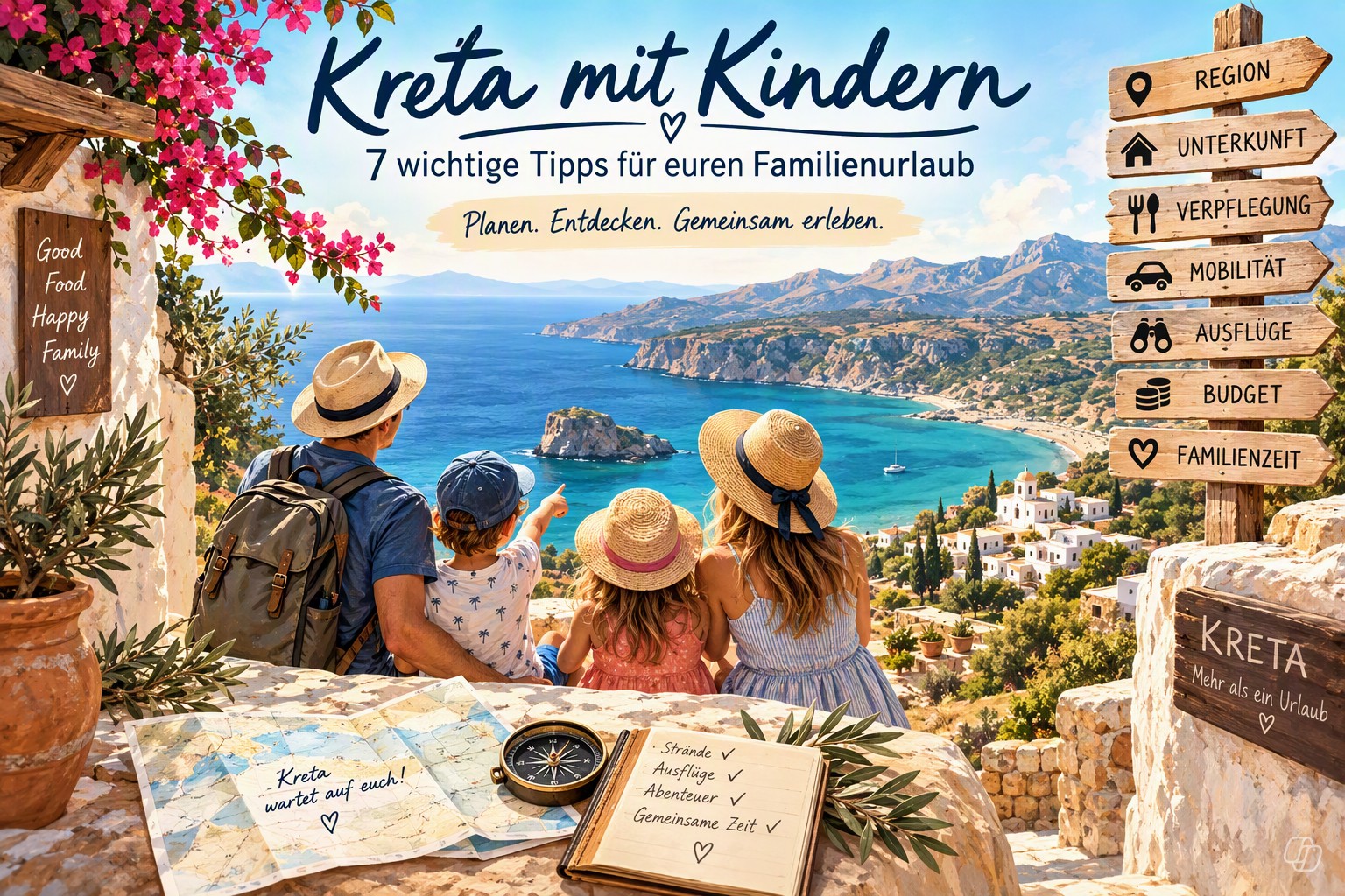 Kreta mit Kindern: 7 wichtige Tipps für euren Familienurlaub